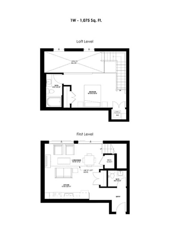 Floor Plans of Millworks Lofts in Minneapolis, MN